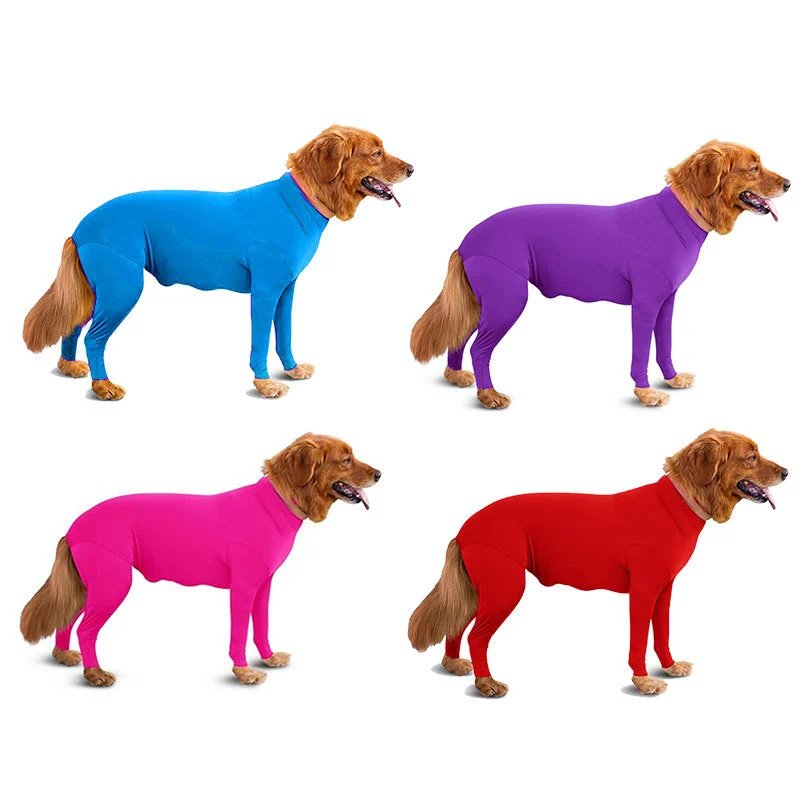 Medium Large Cat Full Coverage Dog Four-Legged Autumn Winter Dog Four-Legged Clothing Pet Suit Cat Clothing Stretch Undershirt