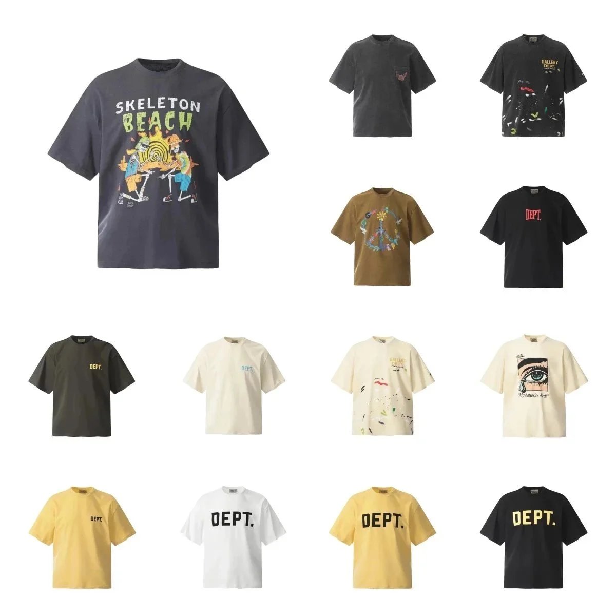 Hip Hop Music T Shirts Mens Hip Hop Clothing Oversized Cotton Tee, G Man Tee Shirts, Mens Streetwear Tees - Casual Short Sleeve T-Shirt for Men & Women