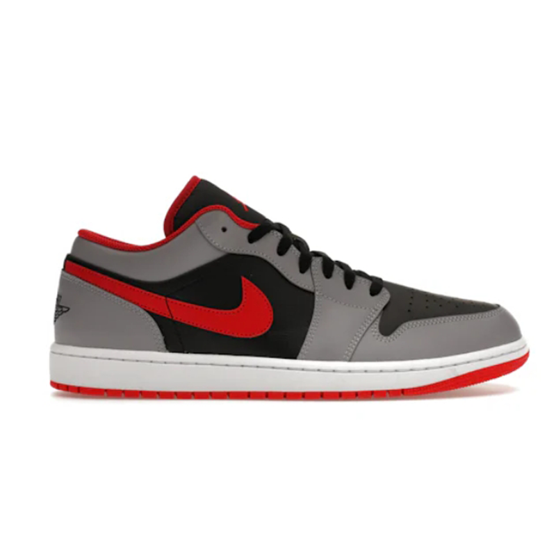 Nike Jordan Air Jordan 1 Low Black Light Smoke Grey Gym Red Fashion sneakers