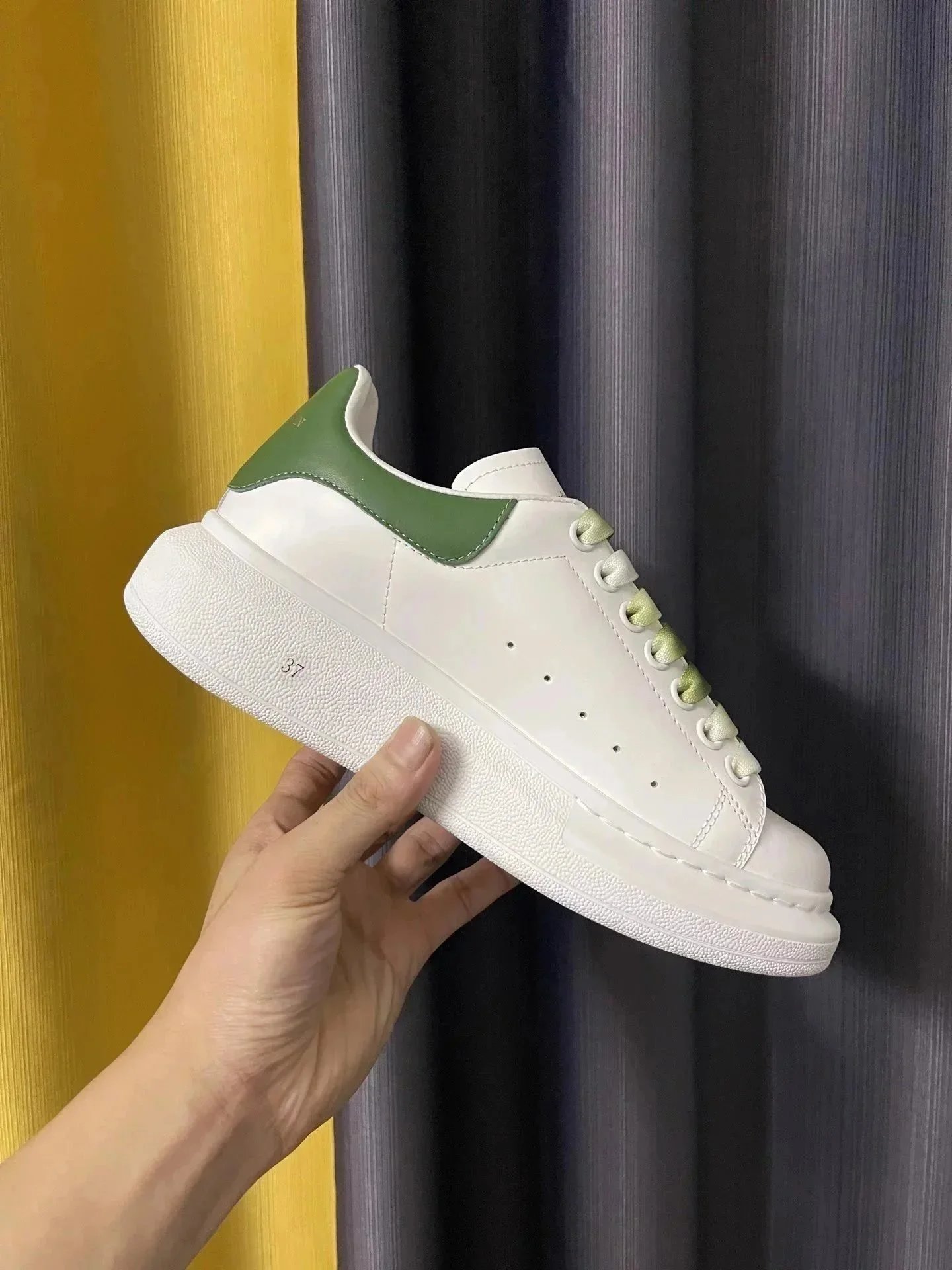 Alexander McQueen Oversized White Acid Green