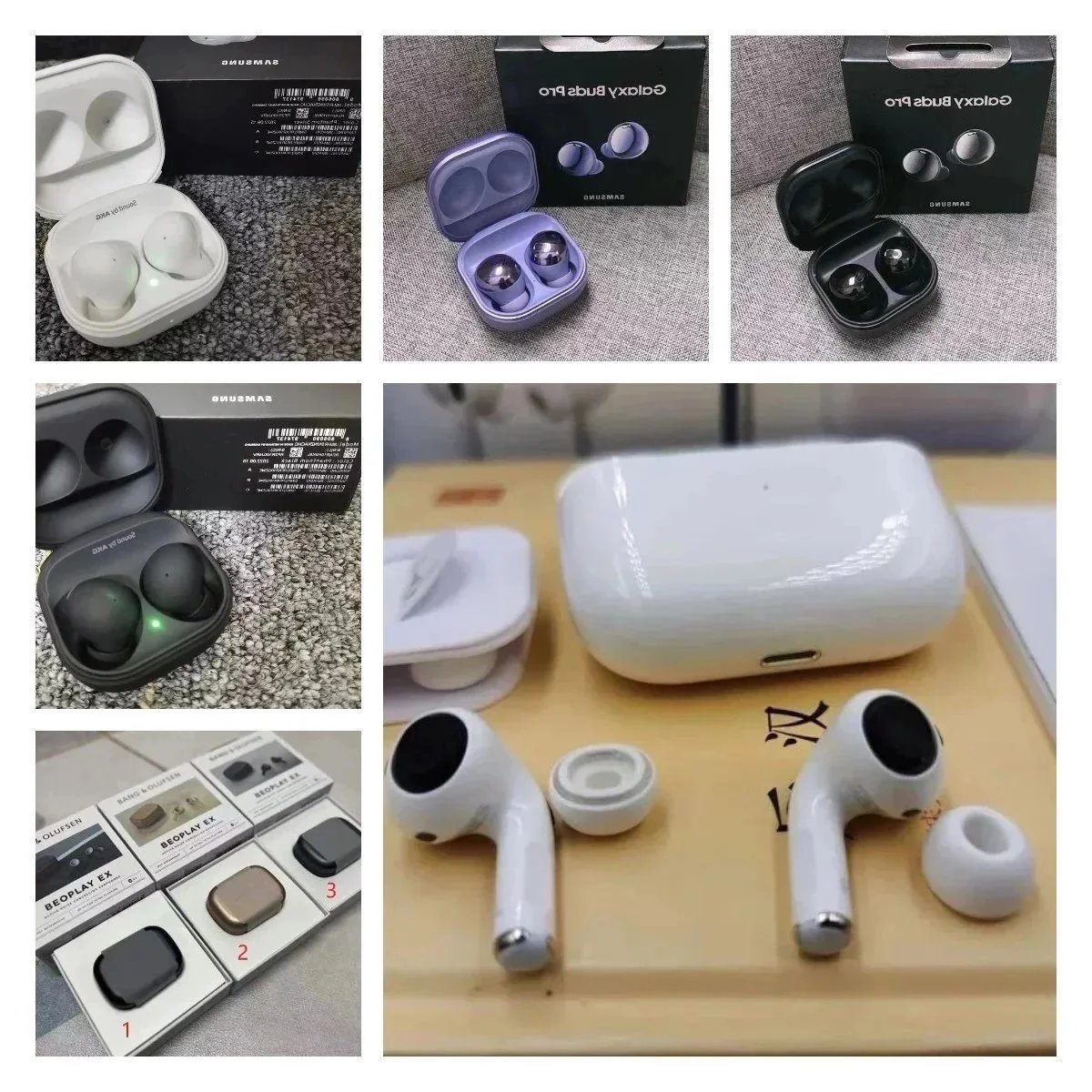 Earbud Bud Airpod Assortment Wireless Headphones- Samsung JBL Jabra Google