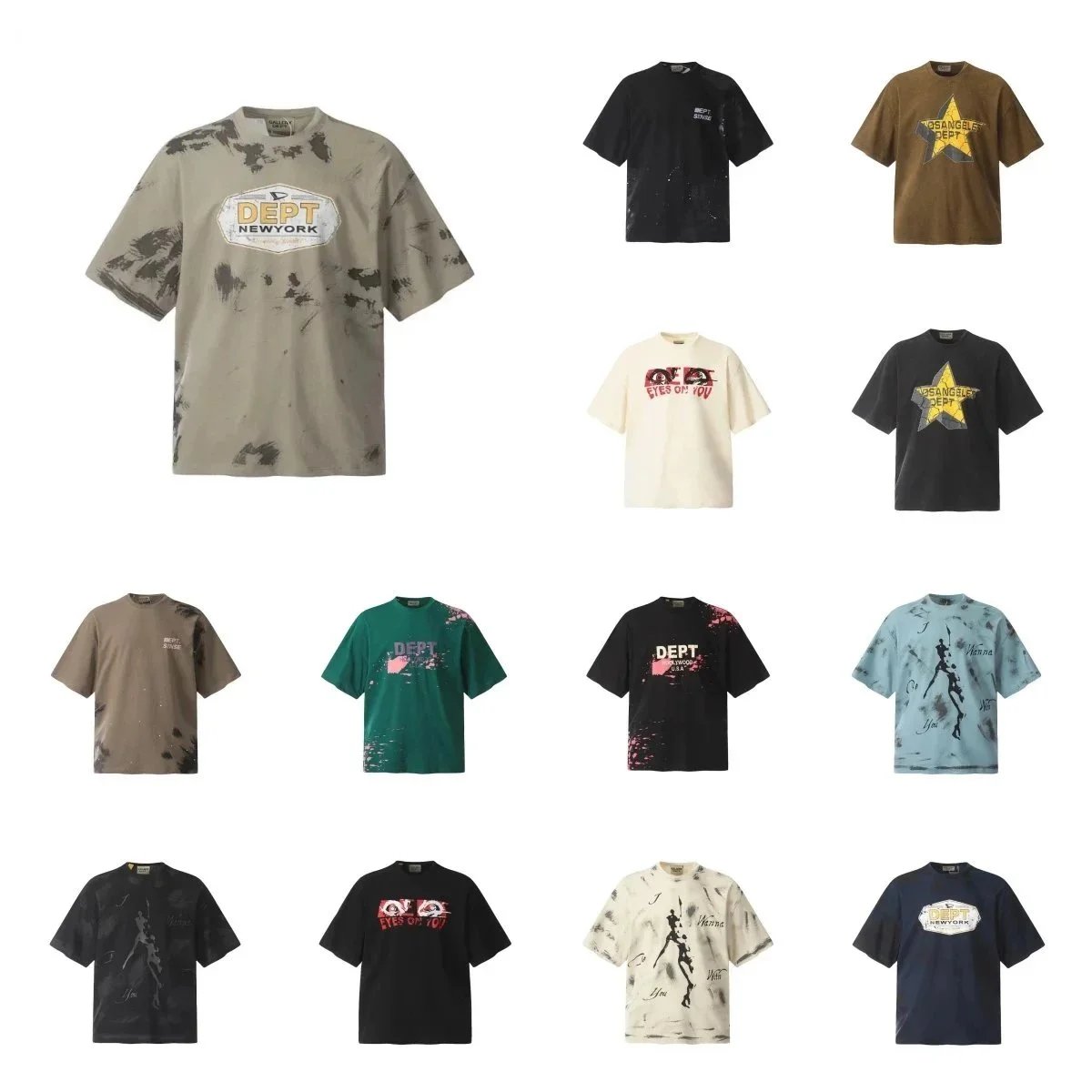 Designer Cotton Short-Sleeve T-Shirt, Casual Summer Streetwear Tops, Luxury Retro Letter Print Clothing