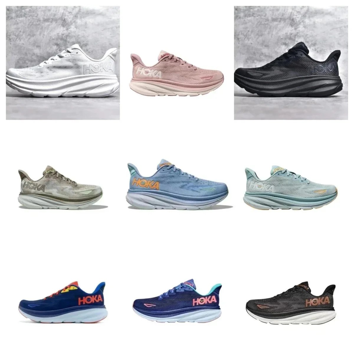 Hocao Neone Clifton 9 Wide Land/Running Shoes