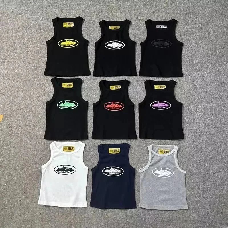 C Evil Printed Sweatshirt American High Street Summer Loose Casual Men's and Women's Vest