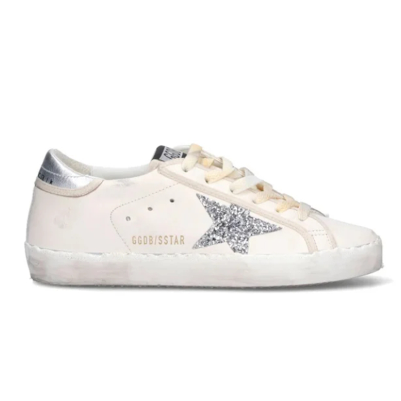 Golden Goose SuperStar White Silver Glitter Casual sneakers