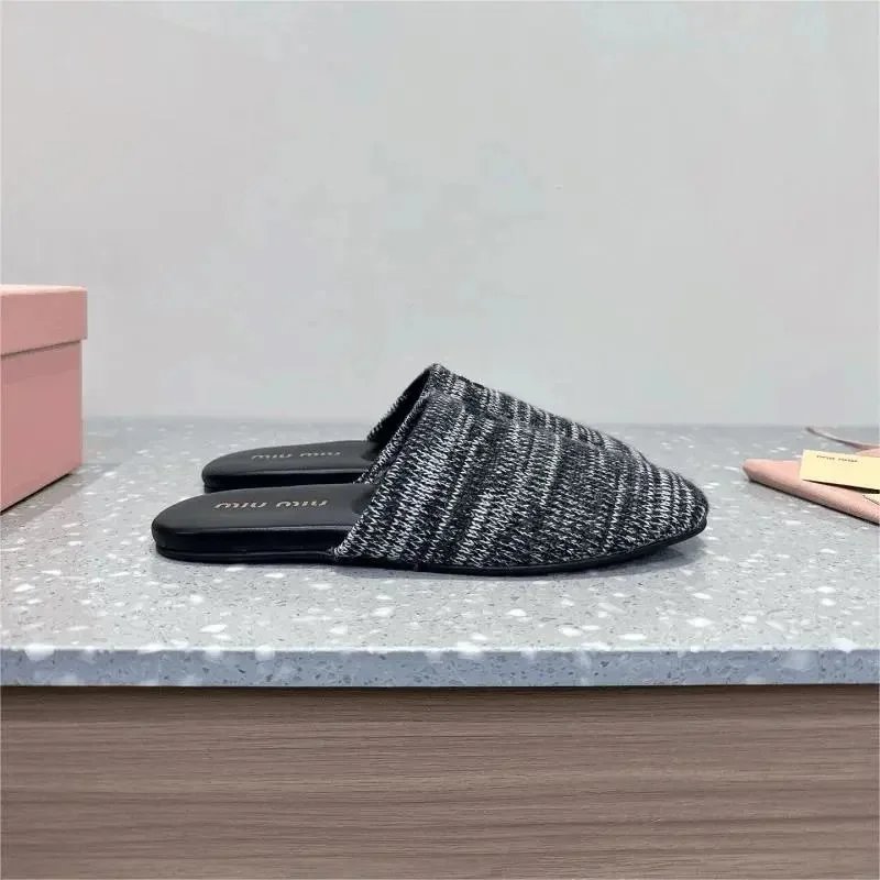 Miu Miu Wool Slippers