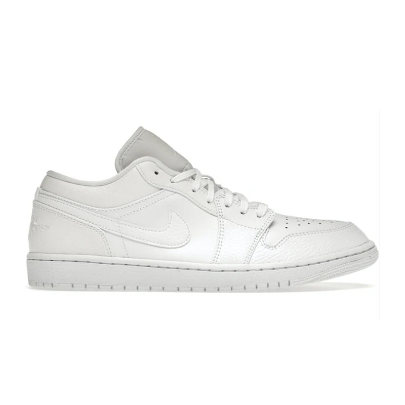 Nike Jordan Air Jordan 1 Low Triple White Tumbled Leather