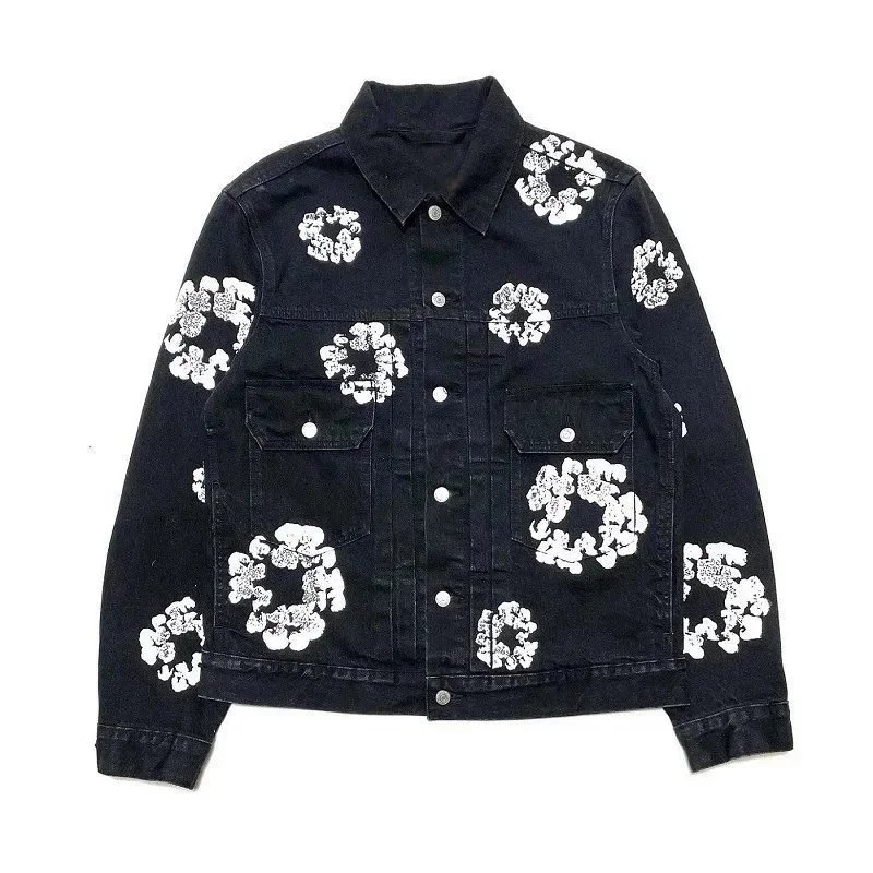 Denim Tears  Black & White Floral Denim Jacket