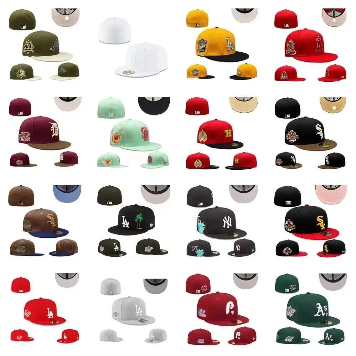 Baseball cap cannot be adjusted and can be worn backwards. New dense embroidered American hip-hop baseball league