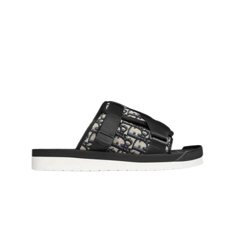 Dior Alpha Oblique Slippers Black