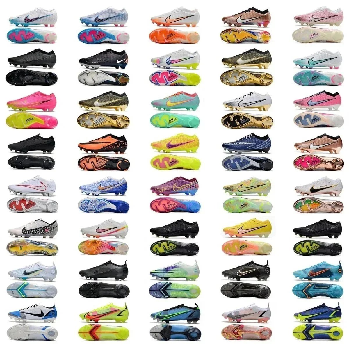 Nike Assassin Low Top Waterproof Knit FG Football Cleats Casual sneakers
