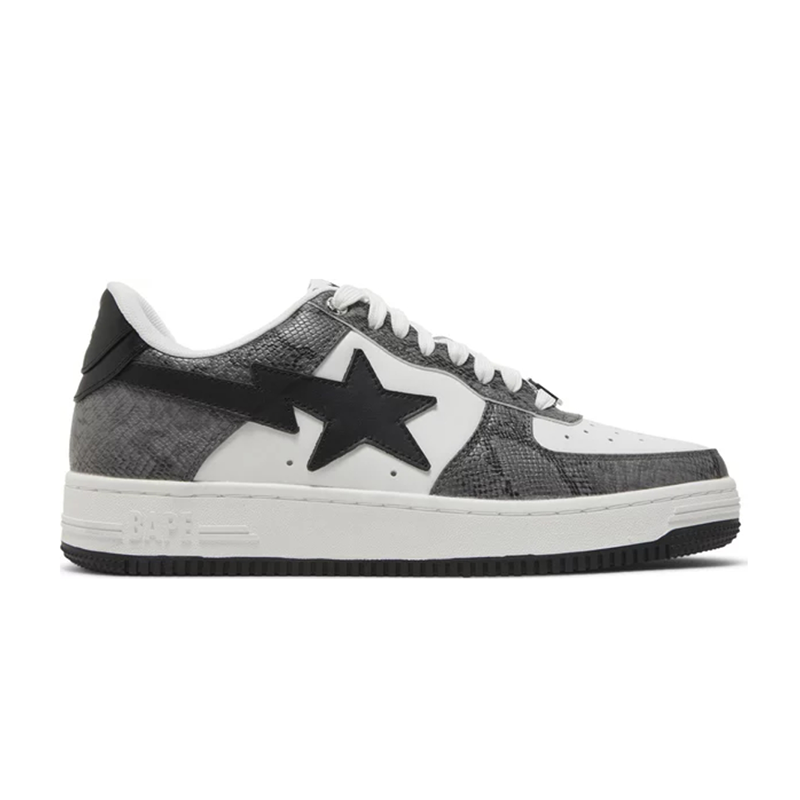 Bape Bapesta 'Black Snakeskin'