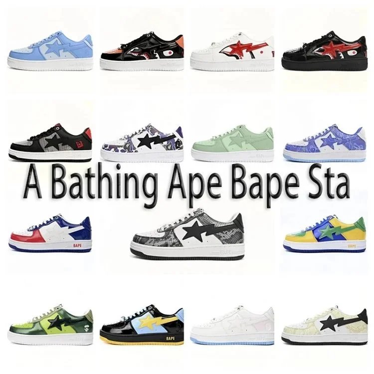 A Bathing Ape Bape Sta Luxury Casual Sneakers