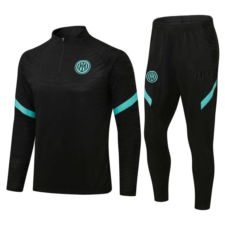 Old Inter Milan Half Zip Training Jersey No.10 Lautaro No.23 Barella Long Sleeve Football Team Set