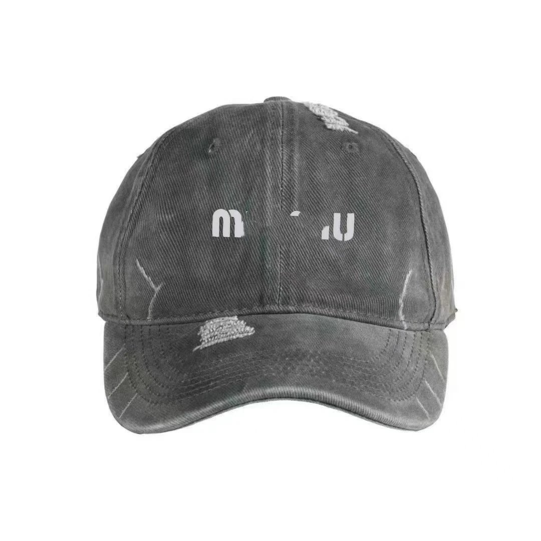 New Spring Autumn Correct Letter Miu Miu Baseball Cap Women Street Fashion Luxury Brand Vintage Snapback