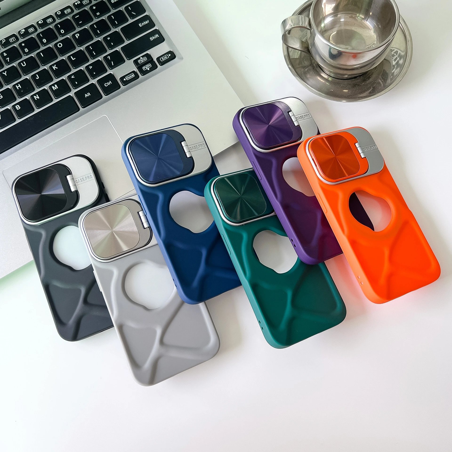Solid Color Protective Cover Stand Magnetic Leaking Logo iPhone 15 Pro Case Simple Apple 13 TPU Protective Cover 11 Male