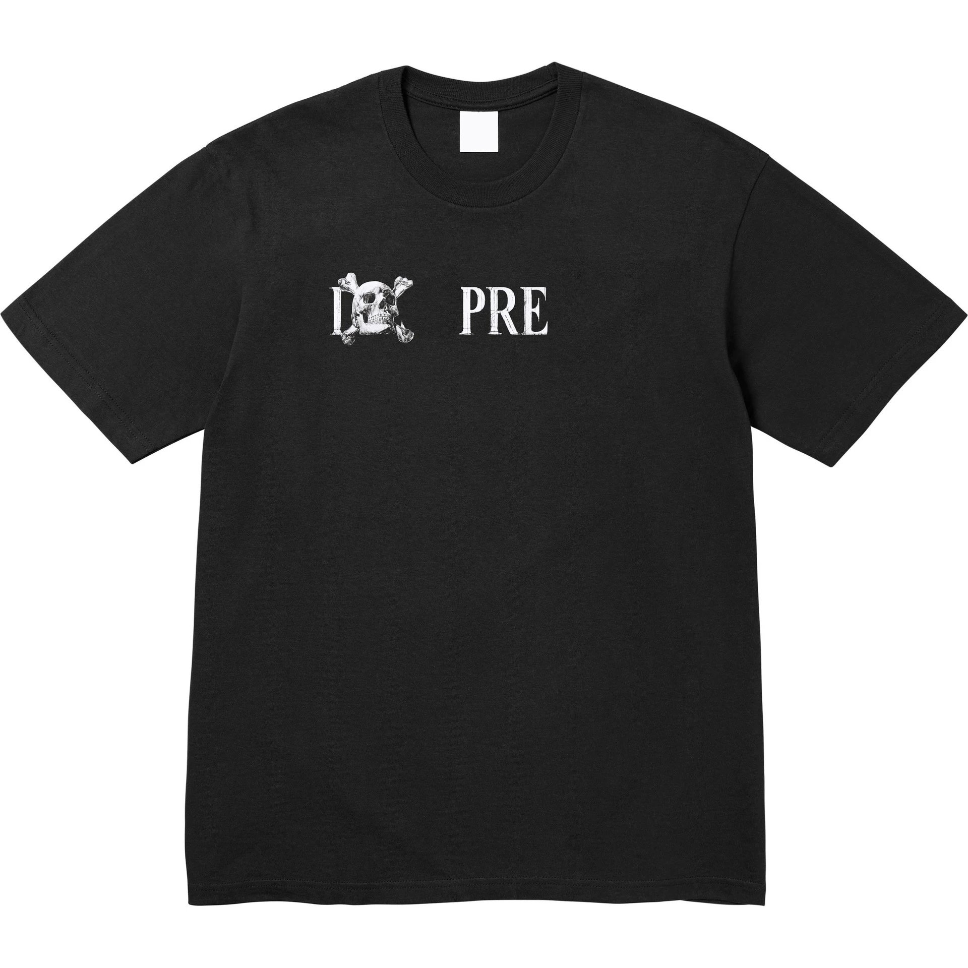 25FW Skull Tee Skull Chest Logo Short Sleeve T-shirt Pure Cotton Round Neck Unisex