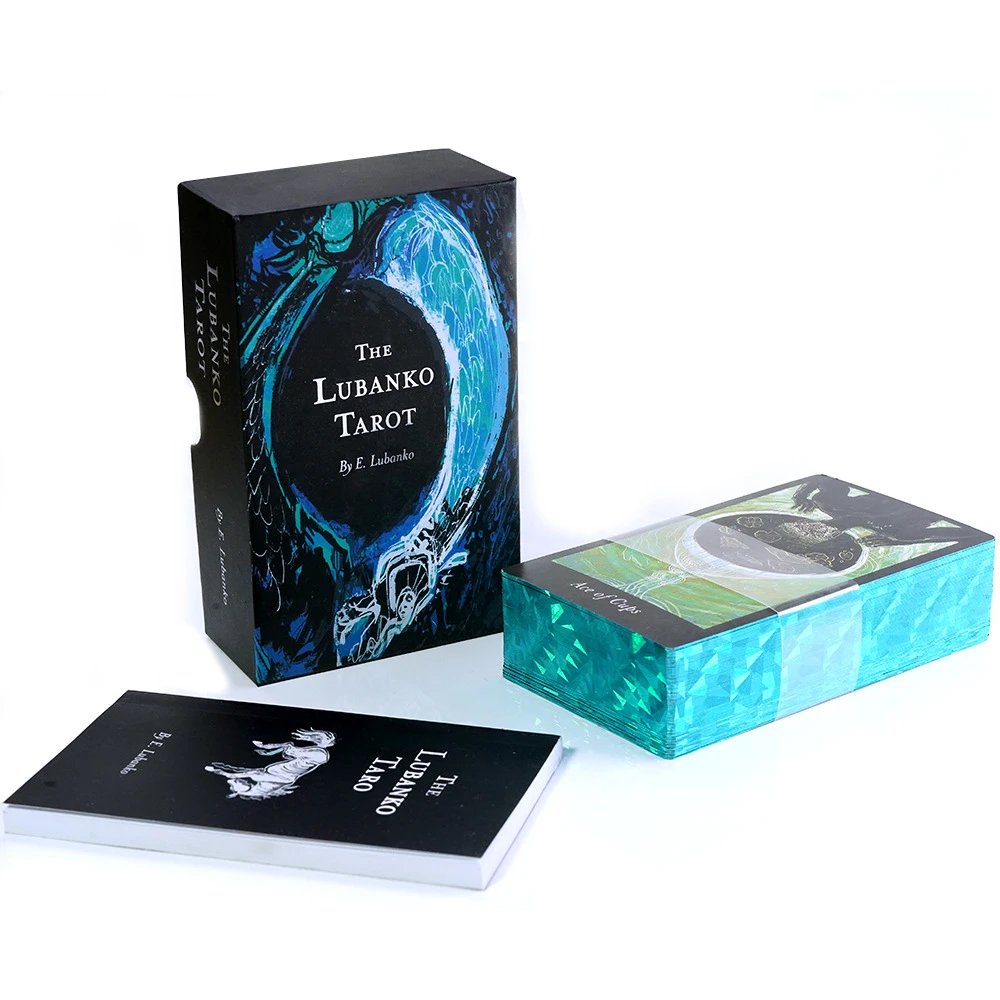 The Lubanko Tarot Full English Silver Foil Gift Box Edition Laser Gold Foil Tarot Cards