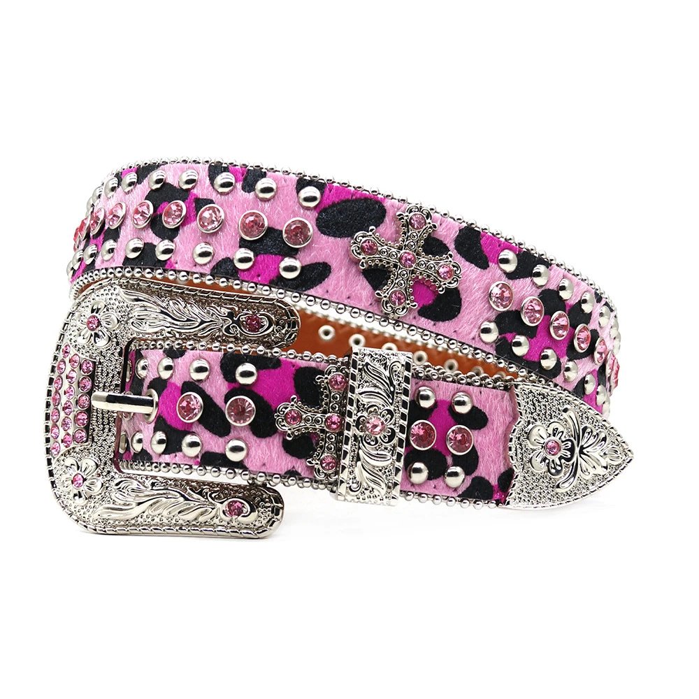 Punk Style Hotfix Rhinestone Belt
