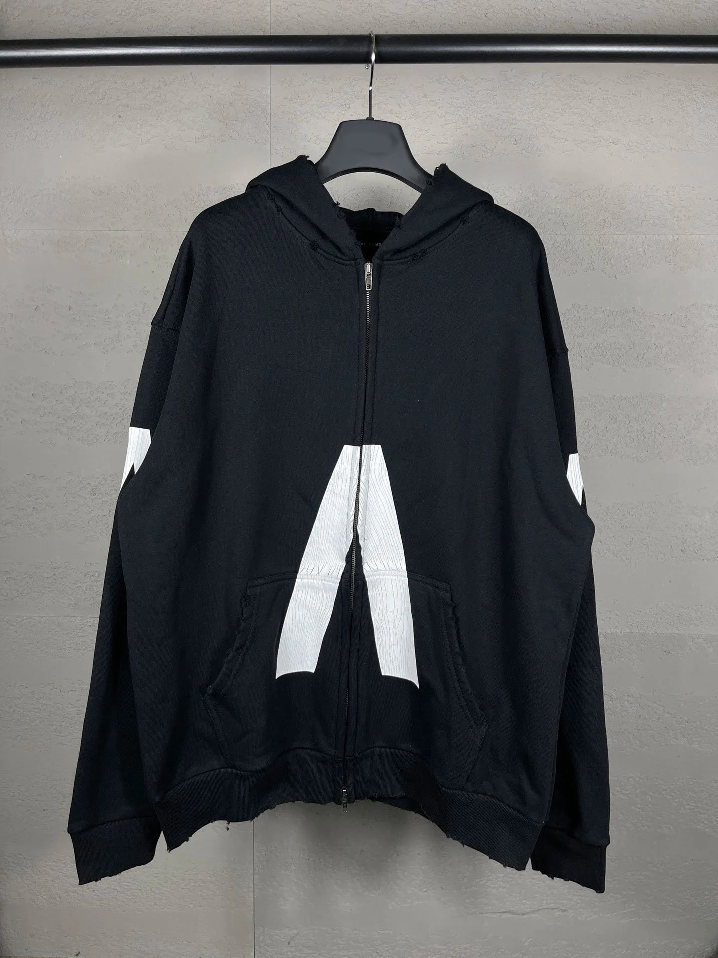 Balenciaga AGA Collaboration Hoodie Pullover Loose Casual Hooded Sweatshirt Unisex Couple Style