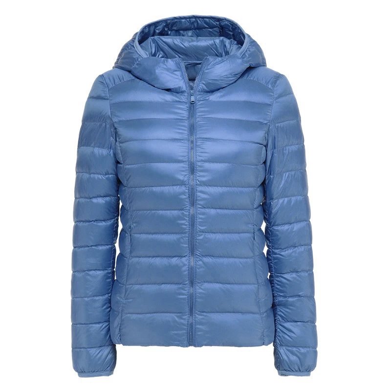 2025 New Style Women's Hooded Down Jacket Short Slim Fit Fashion Versatile Lightweight Outerwear