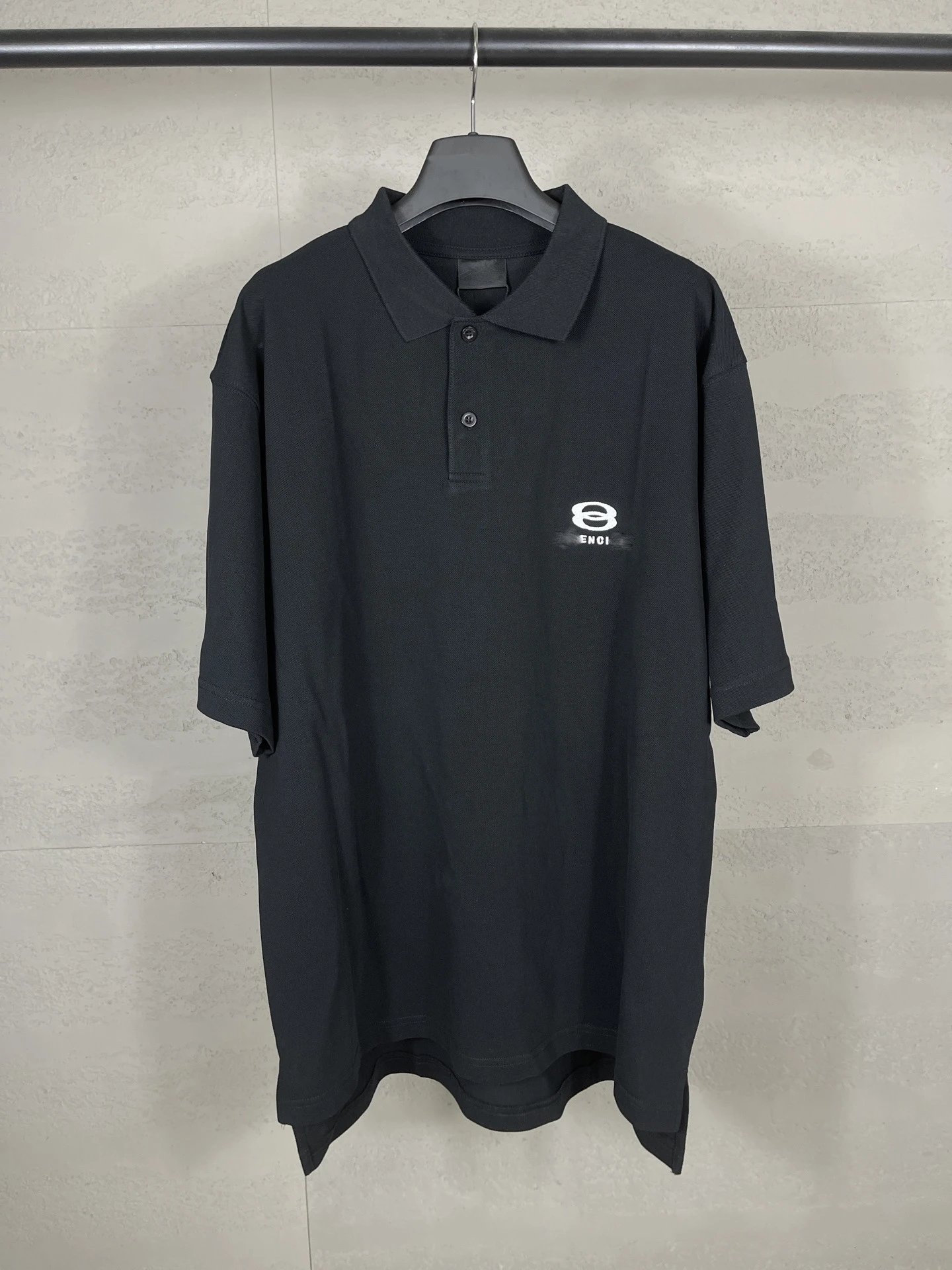 2025 Balenciaga Double Ring Classic Logo Embroidery Polo Shirt Short Sleeve T-shirt Loose Casual Unisex Couples