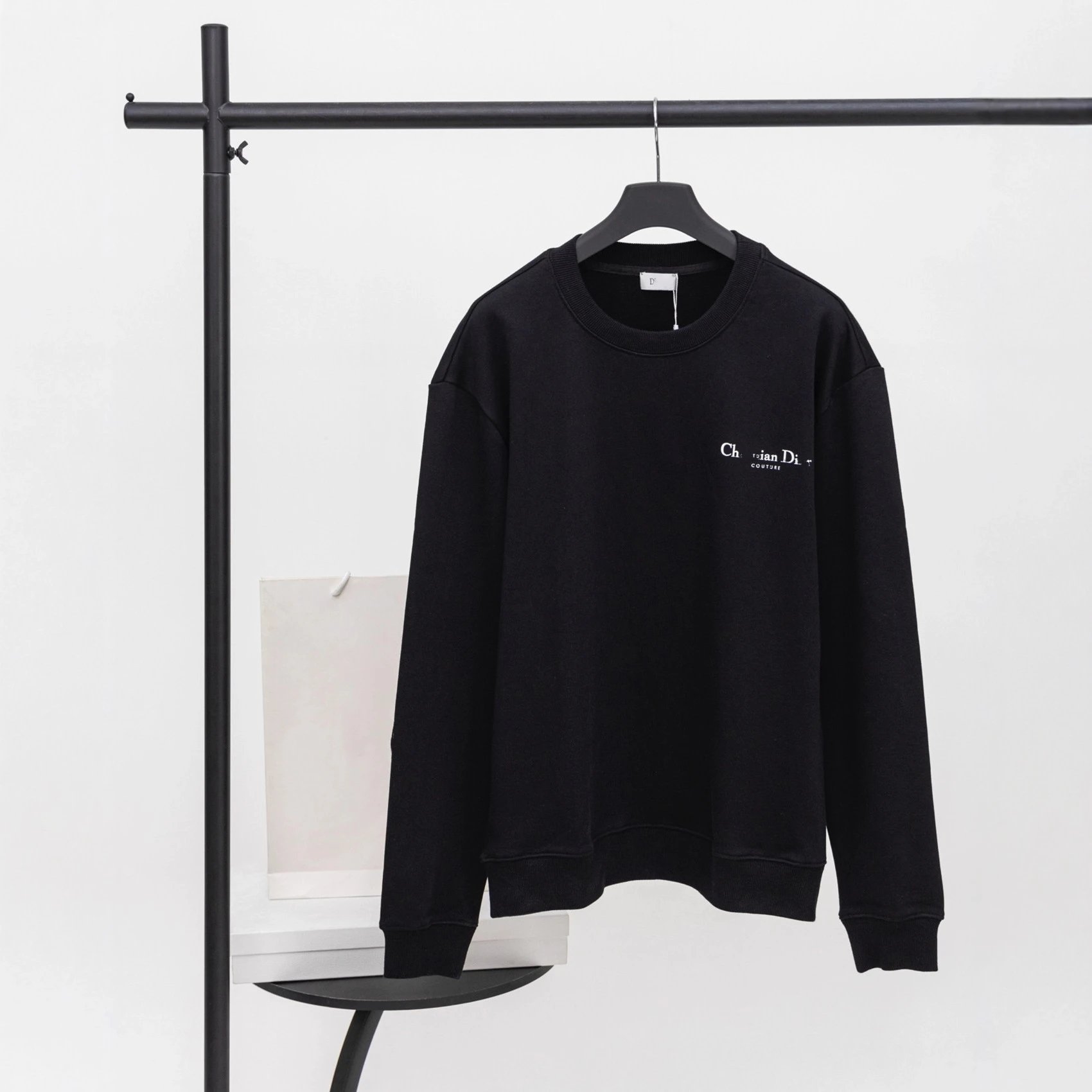 2025 new style Dior classic style logo crewneck terry pullover sweatshirt men's and women's