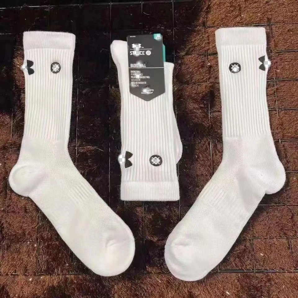 Terry Bottom Professional Training Basketball Socks Men Mid-Tube Long Tube Game Student Wear-Resistant Anti-Slip Sweat-Absorbent Sports Socks