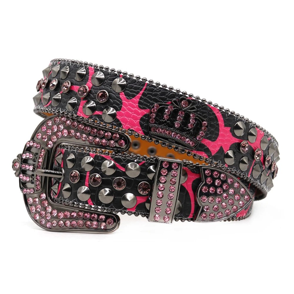 Blingbling Waist Belt Street Dance Jean Belt Punk Waist Chain Skull Jeweled Rhinestones