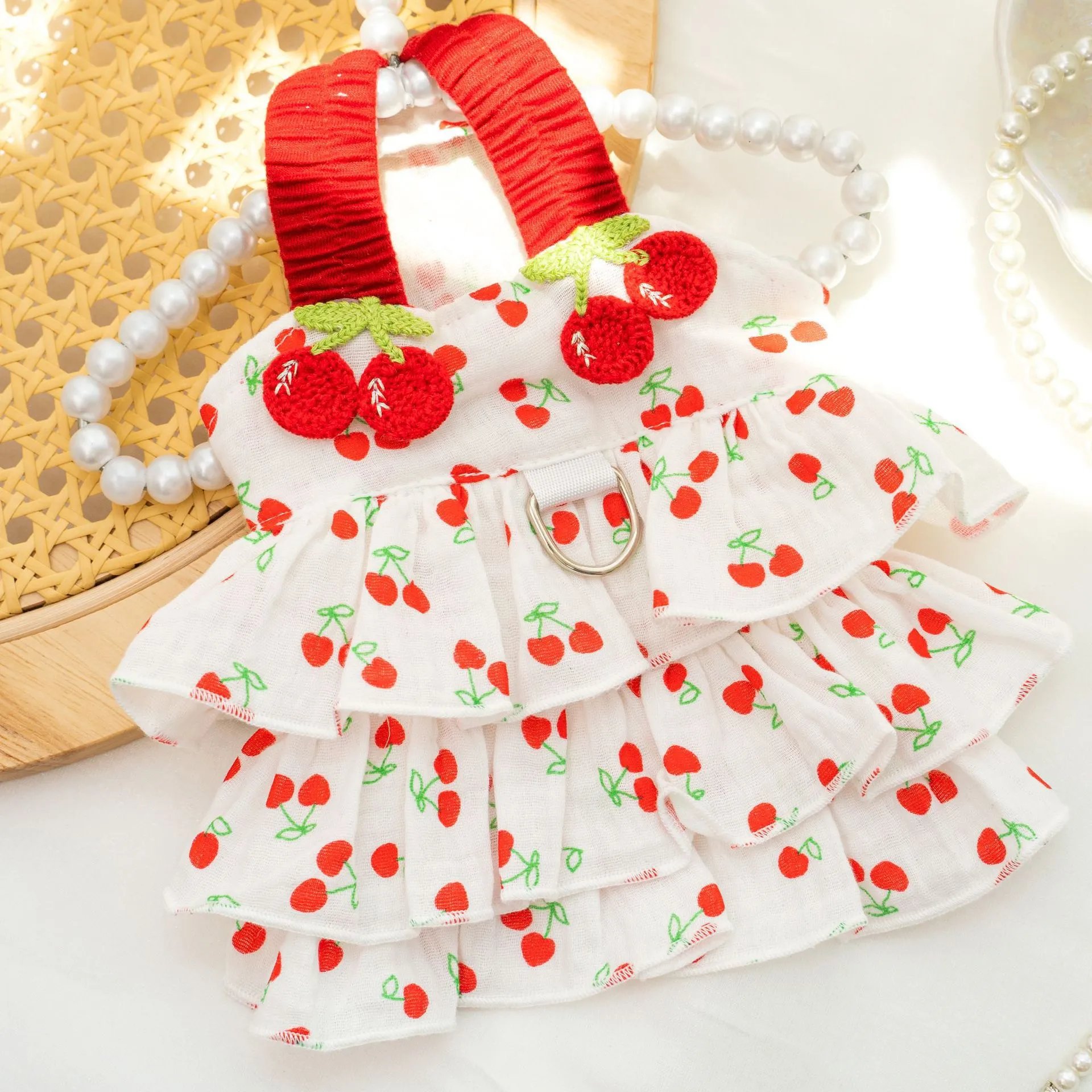 Cotton Pet Dog Cat Dress Layered Dog Cake Dress Clothing Cat Supplies Small Medium Dog Summer