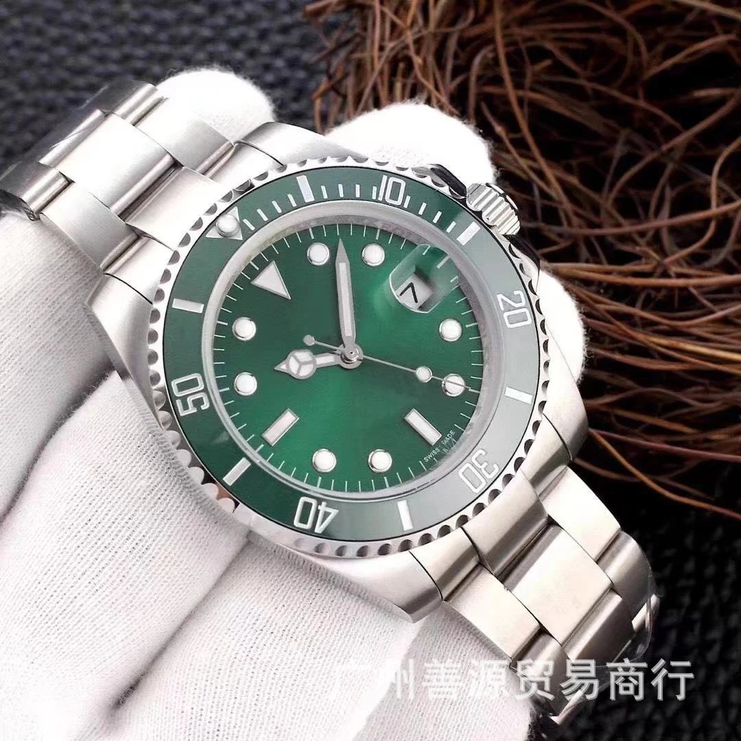 劳家水鬼绿黑蓝全自动机械男款手表
