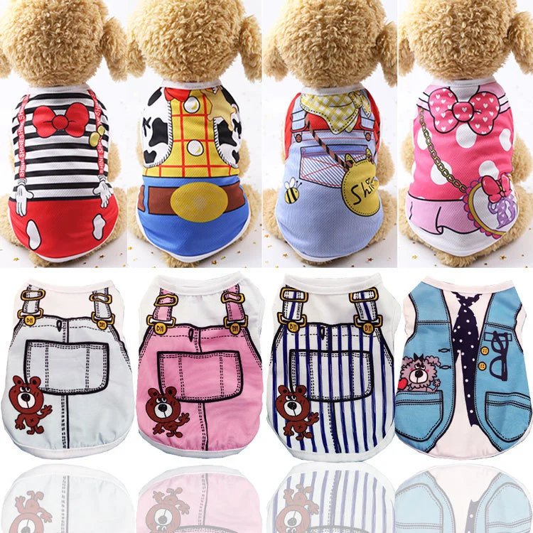 Pet Spring Summer Small Cat Vest Dog Cat Clothing Dog Clothing Mesh Teddy Bichon Pomeranian Apparel Supplies