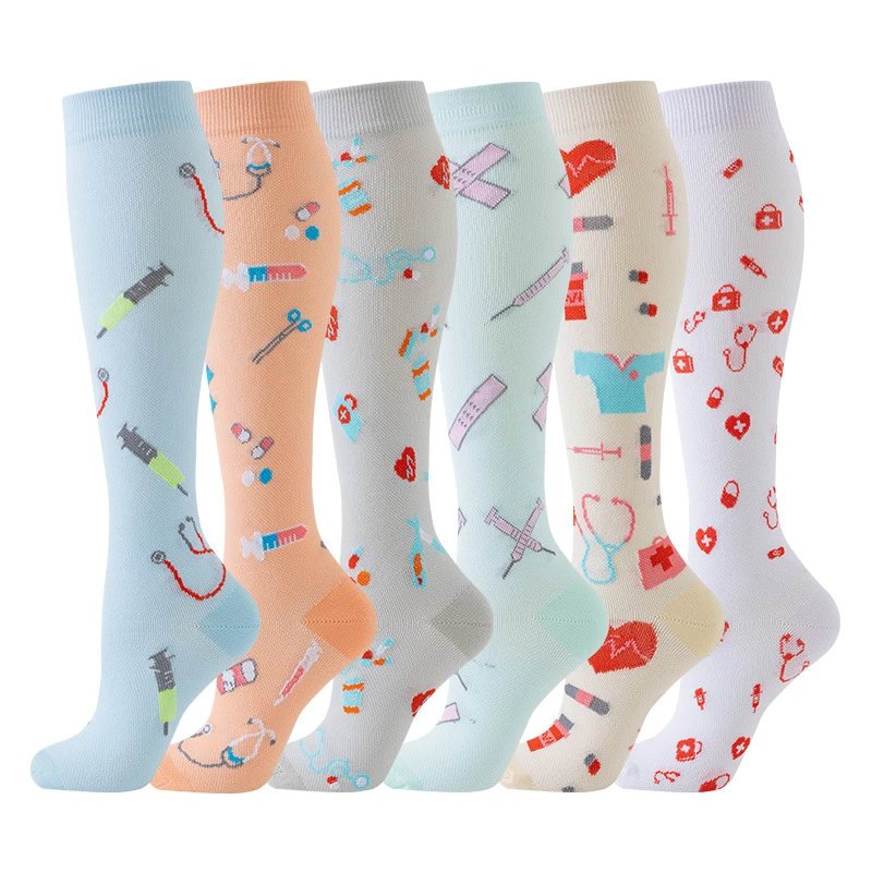 Medical Compression Socks Calf Socks Sweat-Absorbent Elastic Socks Sports Cycling Running Yoga Socks Compression Socks