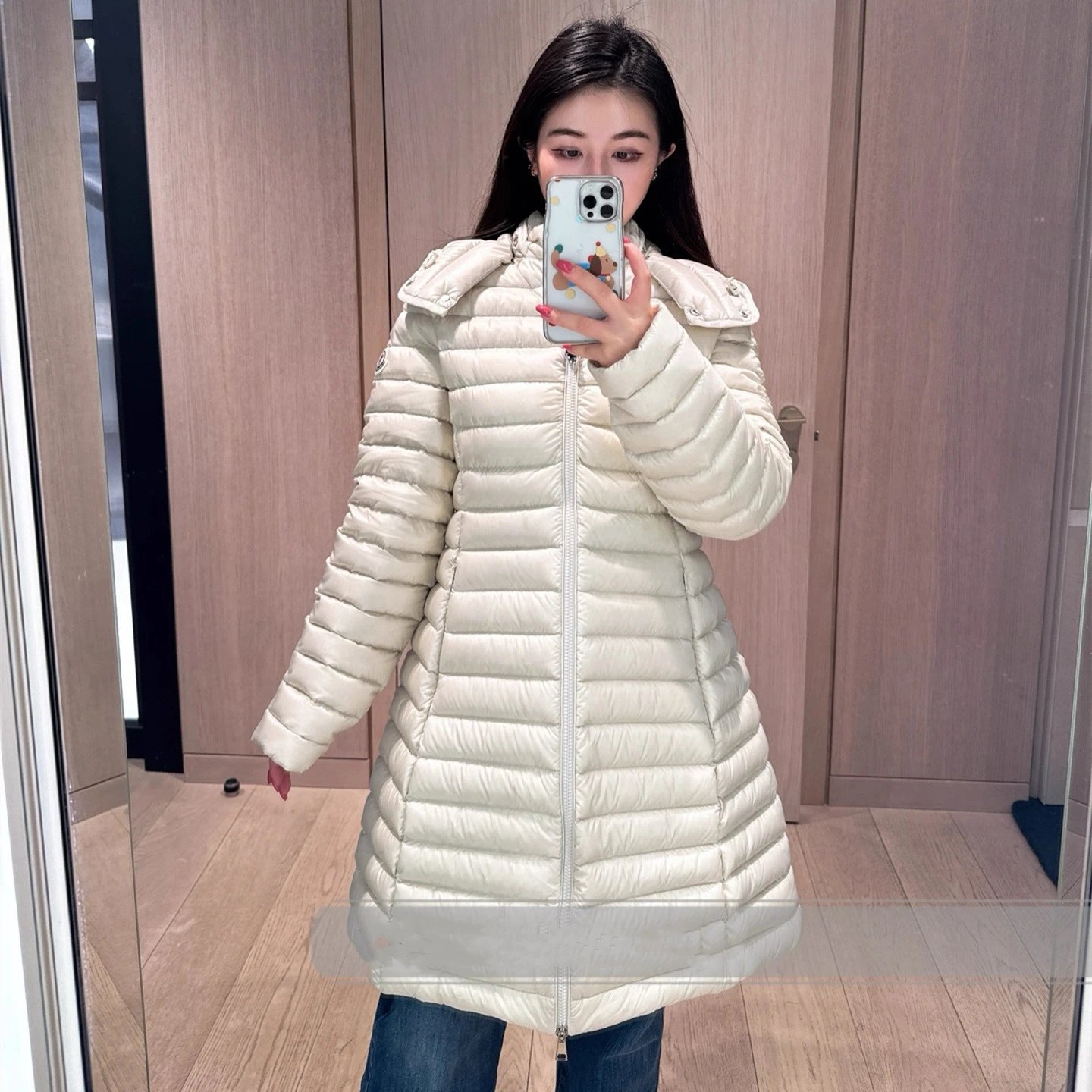 Moncler INS Style Short Down Enhanced Slim Fit Medium Long Women's Down Jacket