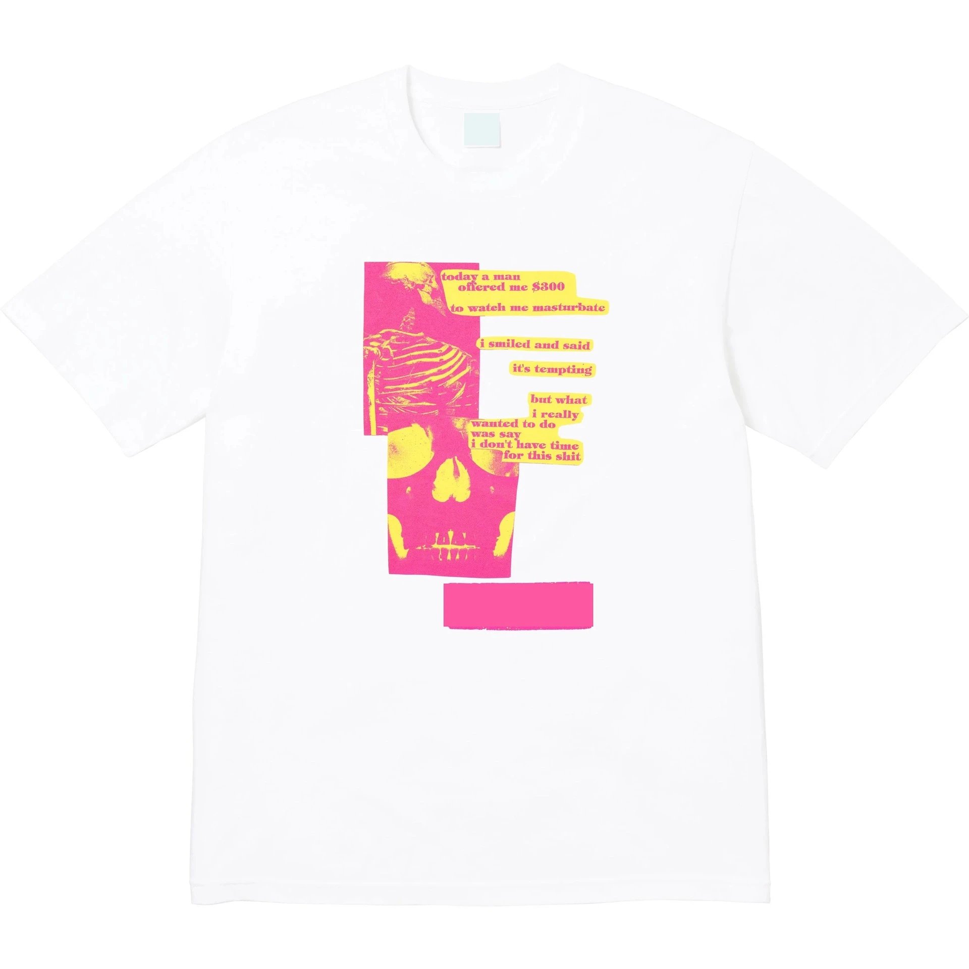 SS25 Anatomy Tee Chest Bone Print Pattern Comfortable Short Sleeve T-shirt Unisex Pure Cotton