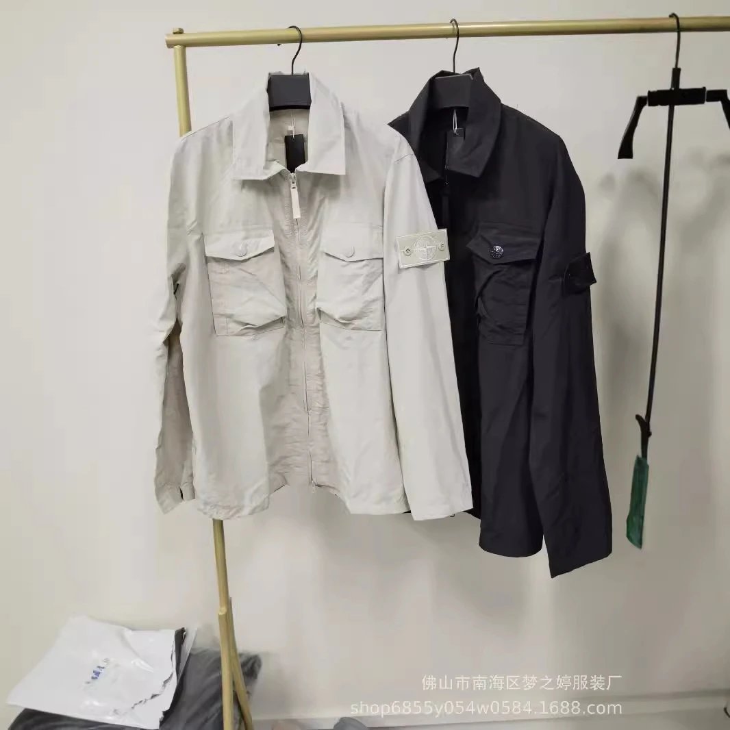 High Version Thin Stone Ghost Jacket Shirt Unisex Thin Trendy Versatile Loose Outerwear Top