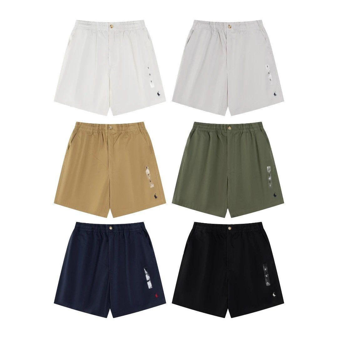 2025 New RL Ralph Lauren Pony Embroidery Six-Color Small Logo Battle Horse Basic Casual Shorts Unisex