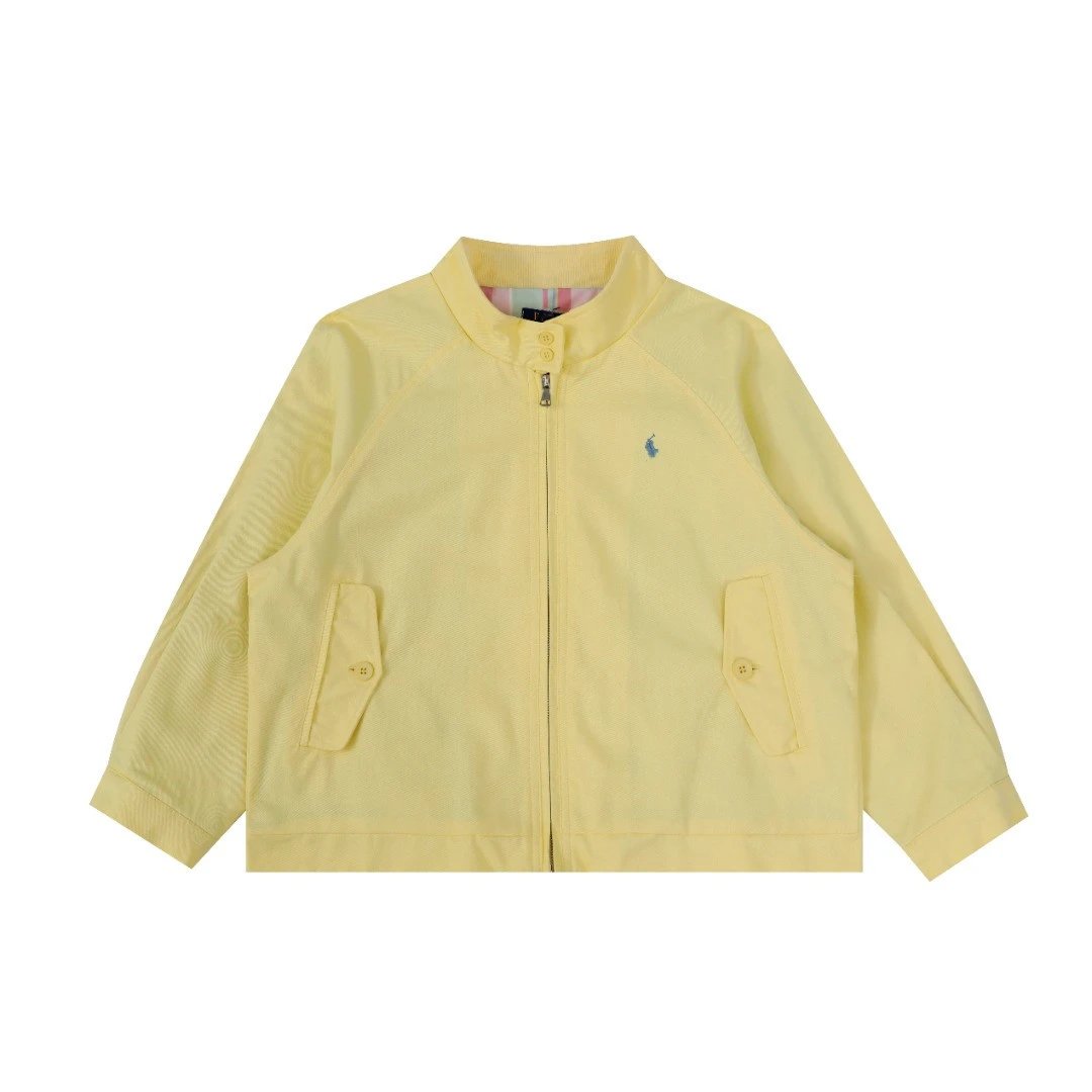 RL Pony Embroidery Color Block Plaid Lining Vintage Harrington Zipper Jacket Unisex