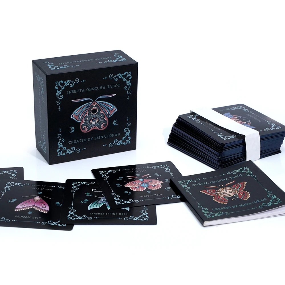 Insecta Obscura Tarot 1:1 Scale Hidden Insects High-End Gift Box Heaven and Earth Cover Gold Foil Tarot Cards