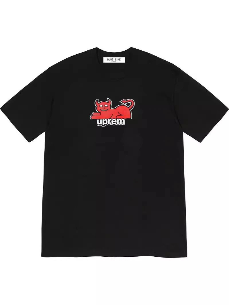 24SS Toy MaChrome Heartsine Devil Cat Little Demon Monster Cat T-shirt Unisex Couples