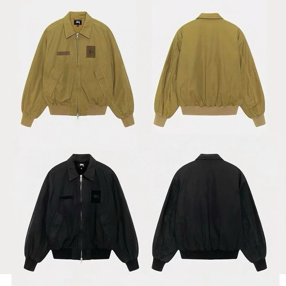 Stussy Baseball Jacket Street Brand Loose Casual Pilot Jacket Unisex Trendy Versatile