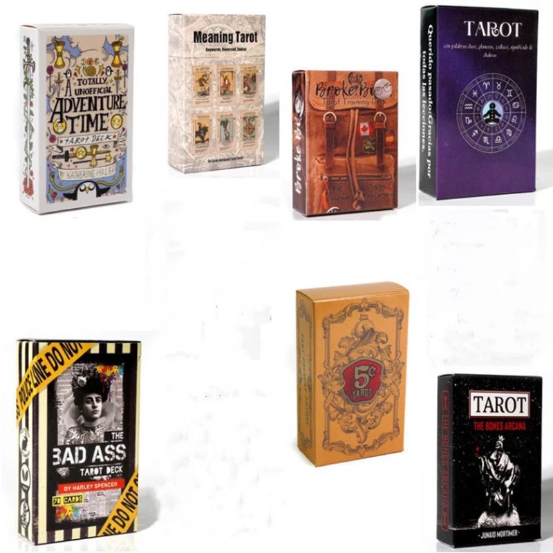 2023 New Style Tarot Cards English Version Tabletop Game Cards Tarot Cards Spanish Learning Tarot