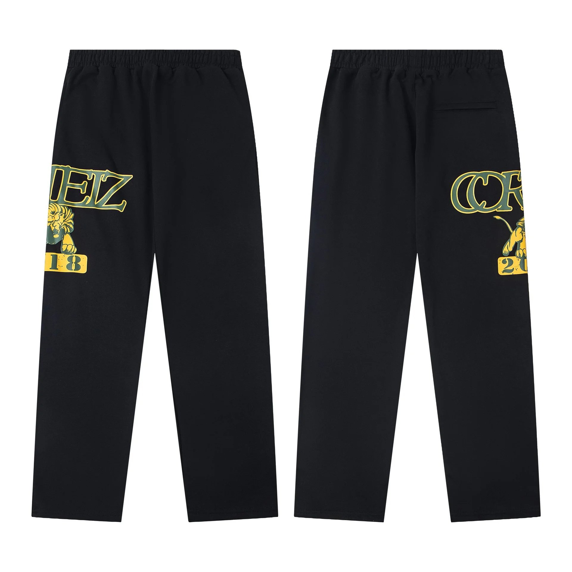 Alcatraz Lettering Loose Casual Pants Hip Hop Men's Style