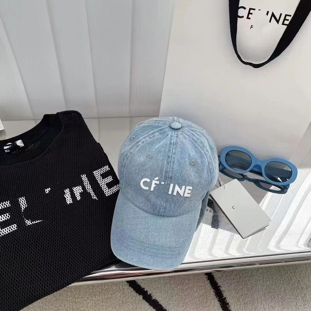 2025 New Fashion CELINE Baseball Cap Men Women Stylish Trendy Snapback Versatile Sun Hat