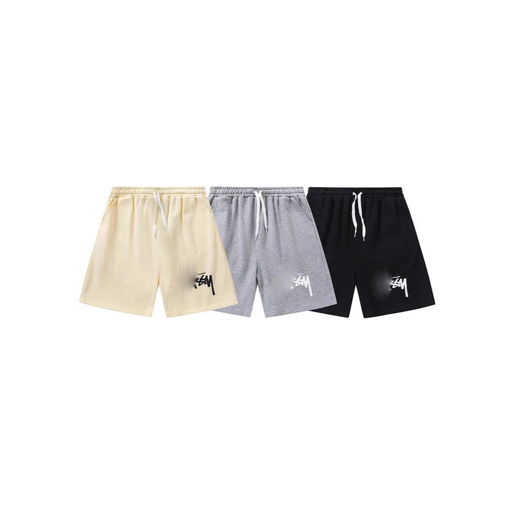 Loose Fit Elastic Waist Drawstring Shorts Classic Logo Print Shorts