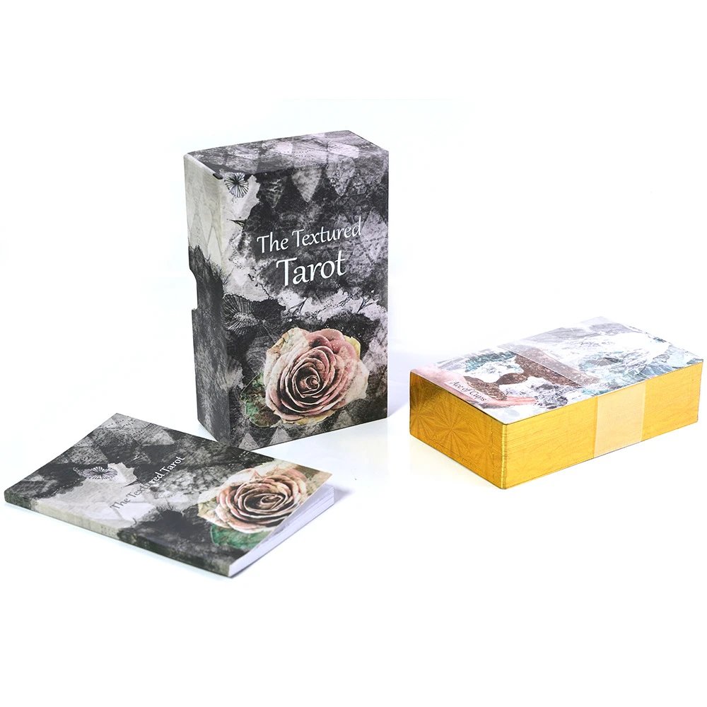 The Textured Tarot Full English Silver Foil Gift Box Edition Laser Gold Foil Tarot Cards