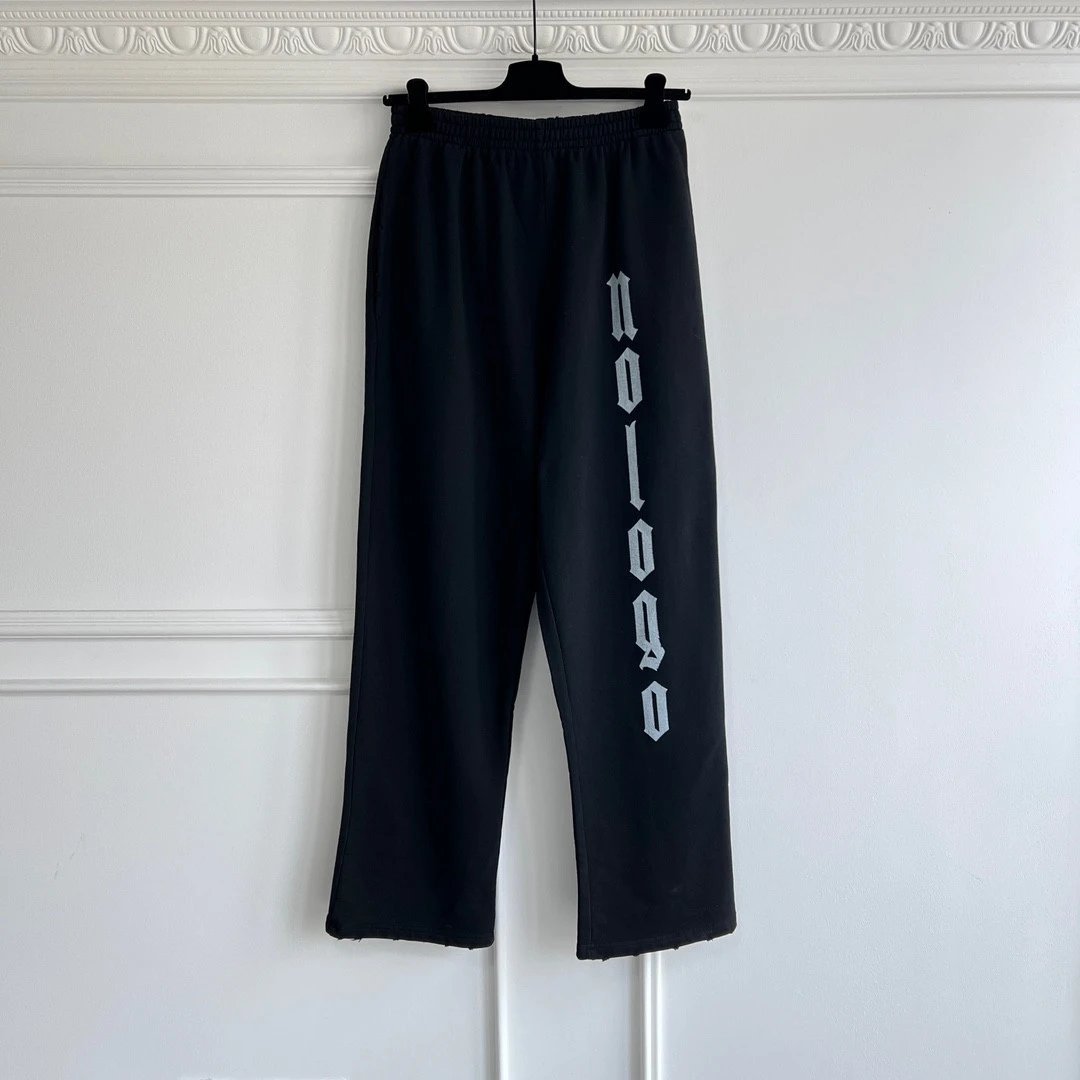 2025 Early Fall New Balenciaga Hot Same Style Patch Cargo Jeans Washed Pants Unisex