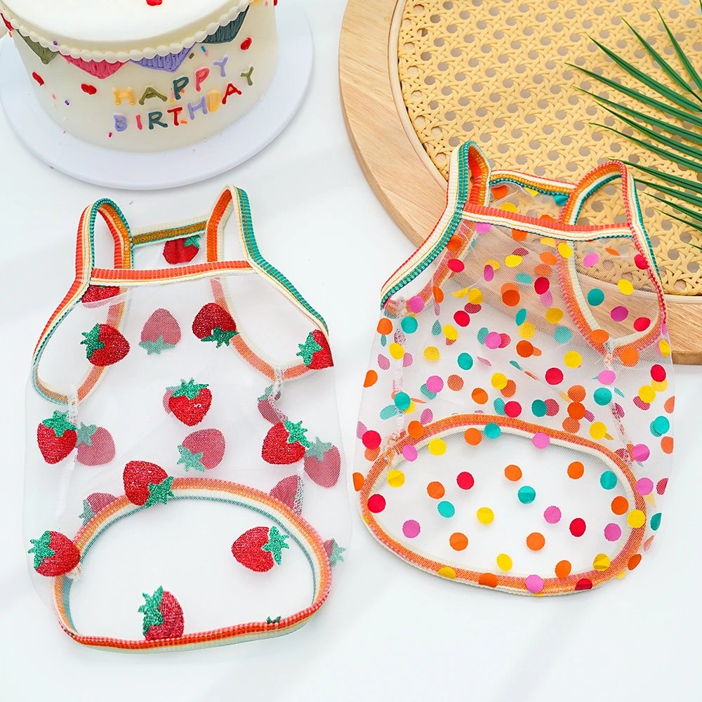 Pet Strappy Sun Protection Cat Vest Small Dog Cat Clothing Thin Teddy Bichon French Bulldog Corgi Dog Supplies