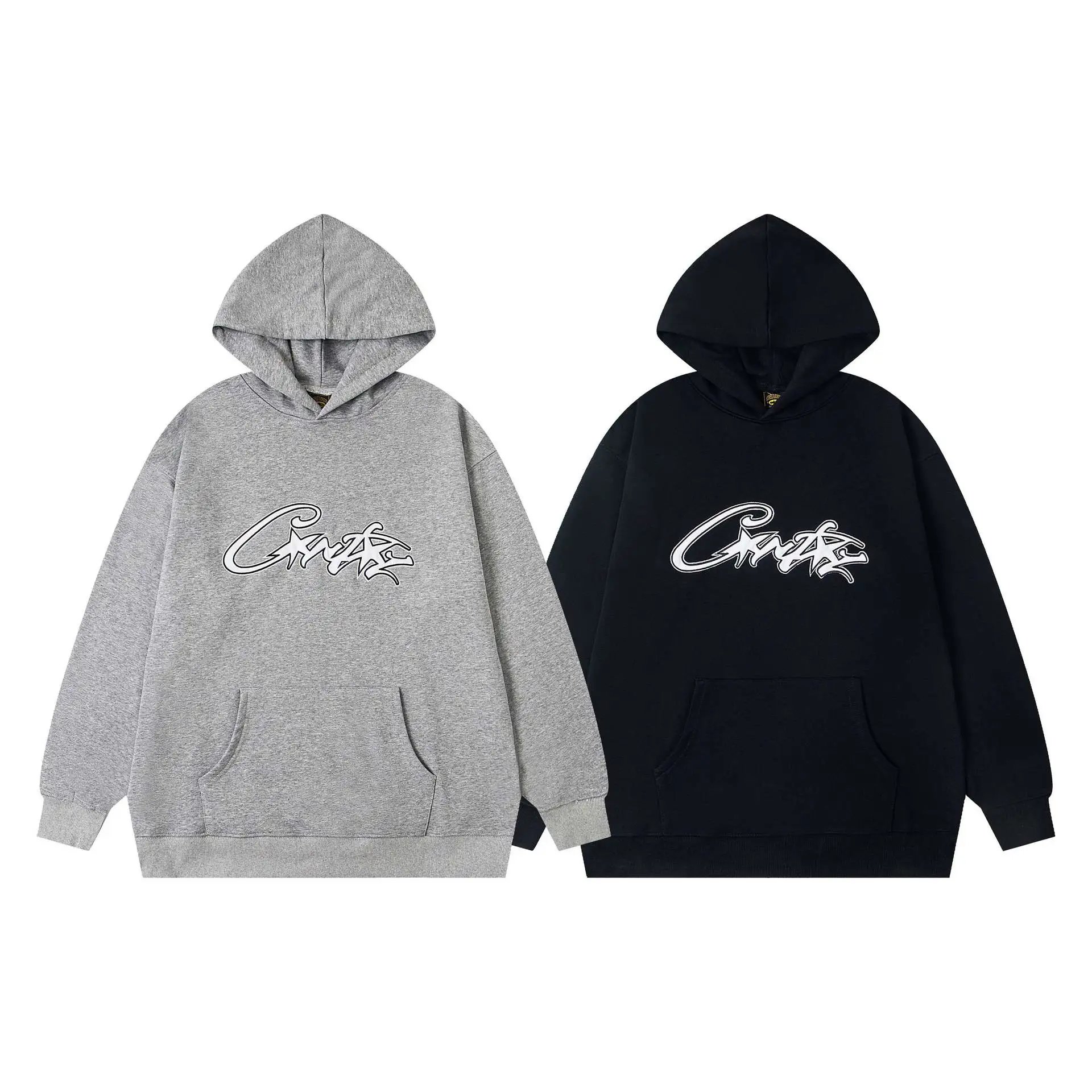 2025 Alcatraz Embroidery Pattern Hoodie Loose Casual Couple Style Hooded Sweatshirt