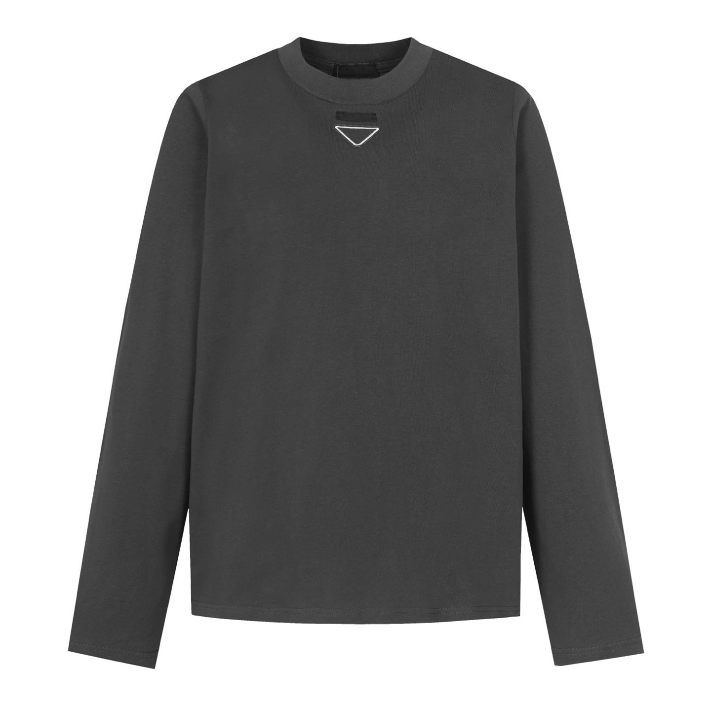 Prada celebrity style chest classic basic style crewneck long sleeve T-shirt base layer